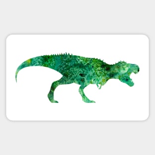 Green T Rex Watercolor Painting 2 Sticker